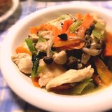 鶏胸肉とちんげん菜のナンプラー炒め